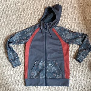 Never worn burton long full zip hoodie